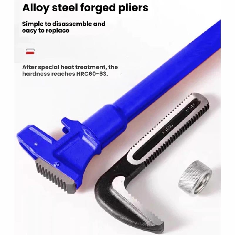 Pipe Wrench Adjustable - Duty Telescopic Pipe Wrench Retractable Extension