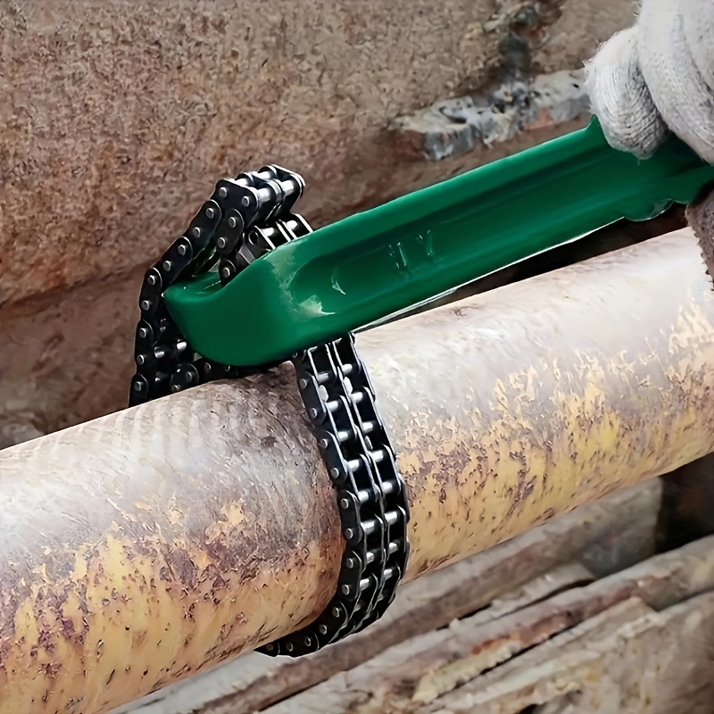 Pipe Wrench Adjustable - Heavy Duty Adjustable Chain Wrench with