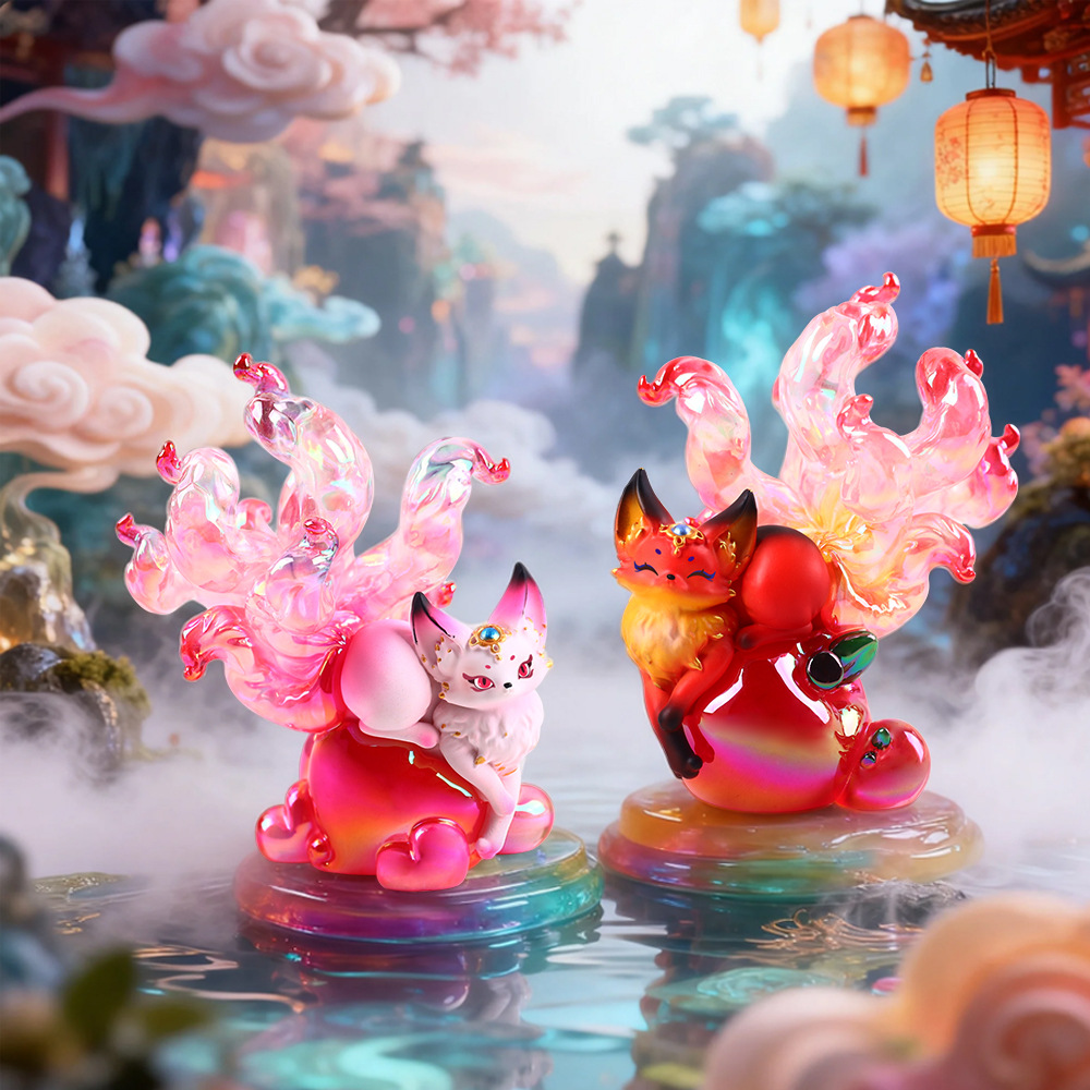 Home Improvement Hardware - Nine Tailed Fox Chinese Mythology Resin