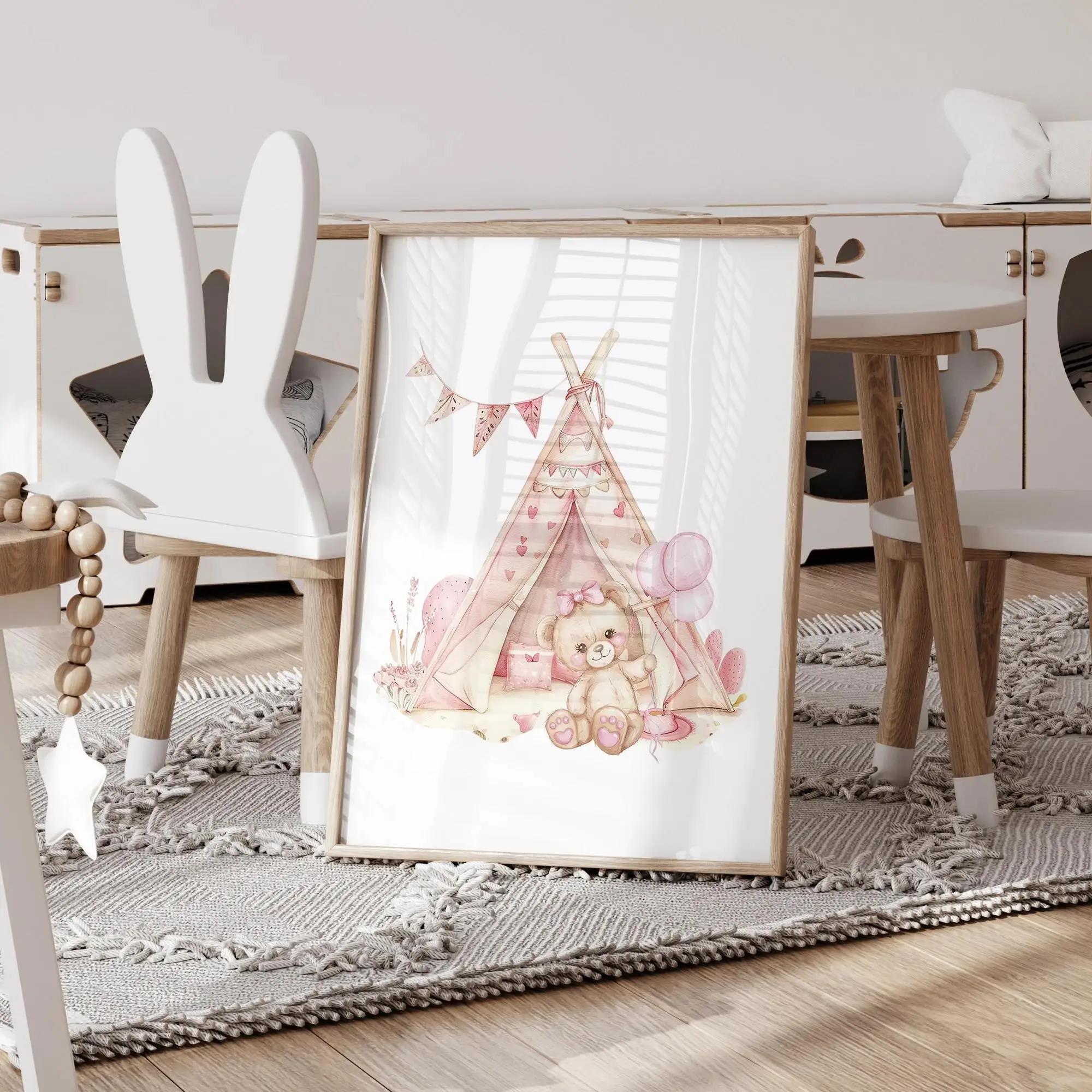 Pink Dream Bear Carousel Tent  - огляд і ціна Home Improvement Kids