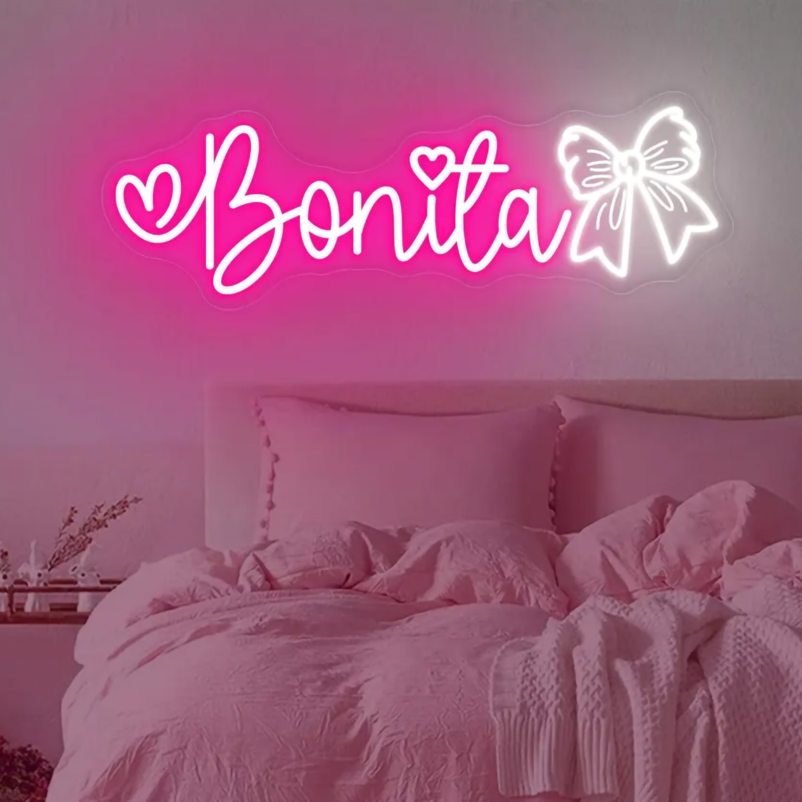 Custom Bow Name Neon Sign for  - огляд і ціна Home Improvement Kids