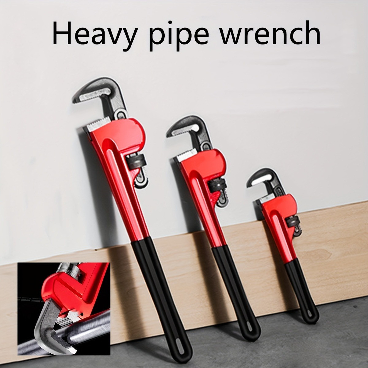8 Inch/10 Inch/12 Inch Heavy-D - огляд і ціна Pipe Wrench Adjustable