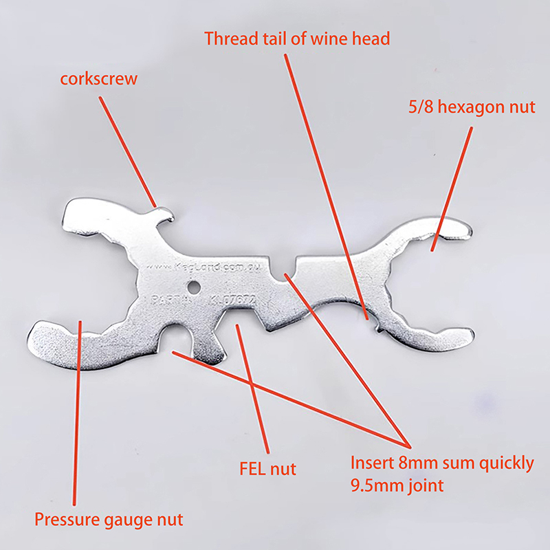 KegLand 7 In 1 Faucet Tap Wren - огляд і ціна Pipe Wrench Adjustable
