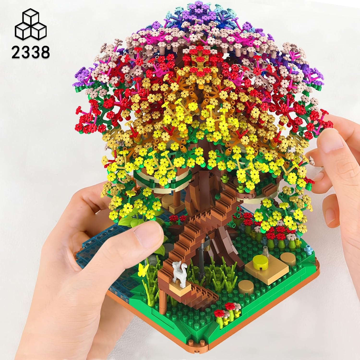 2338PCS DIY Rainbow Tree House - огляд і ціна Home Improvement Kids